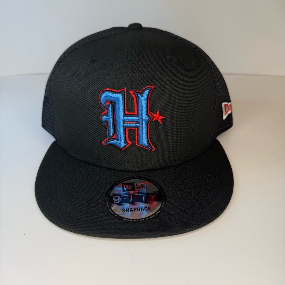 Houston Texans New Era 9SEVENTY Trucker Snapback Hat Black Alternate H Logo NEW - Picture 9 of 11